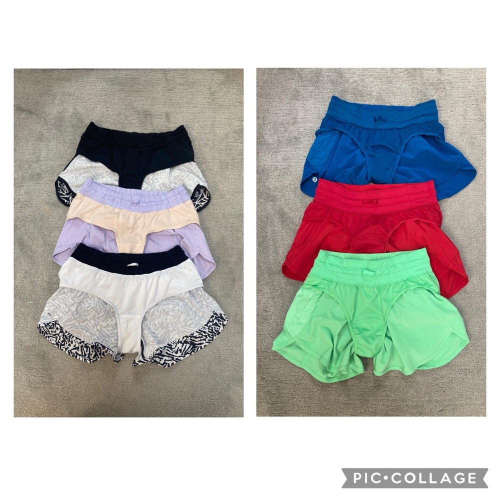 Lululemon Size 6 Tracker Shorts 4” Bundle of 6 - Picture 10 of 11